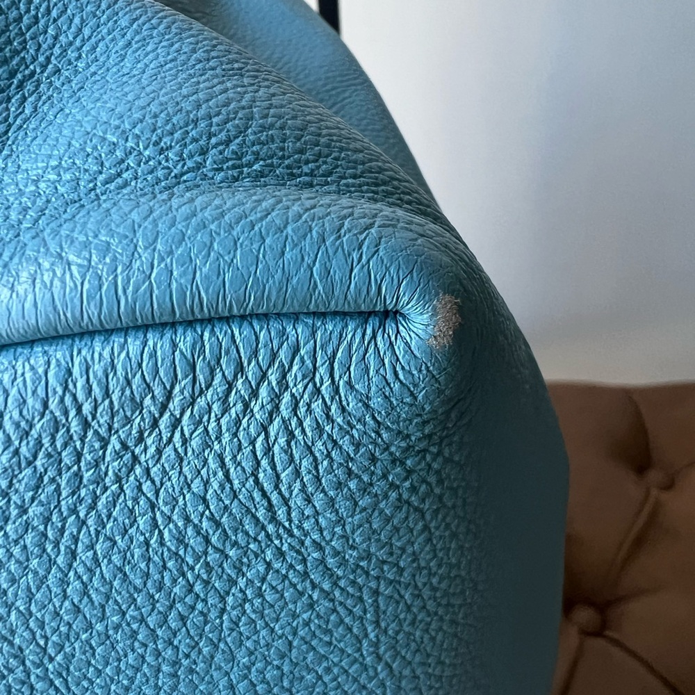 Coach Pebbled Leather Hobo Bag in Light Blue Style F36628 2015 - Picture 11 of 16